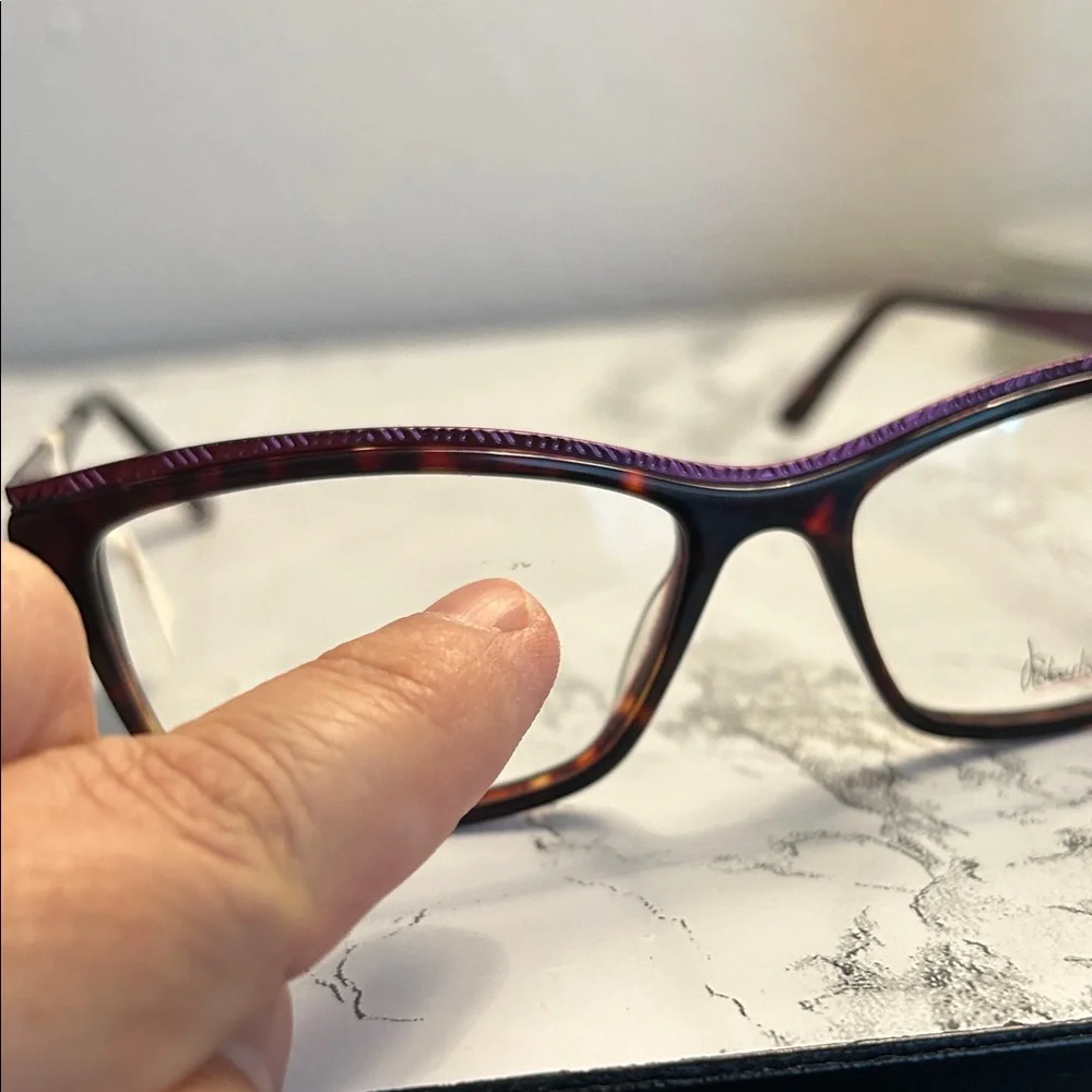 Roberto Cavalli Burgundy and Tortoiseshell Glasses Scratches
